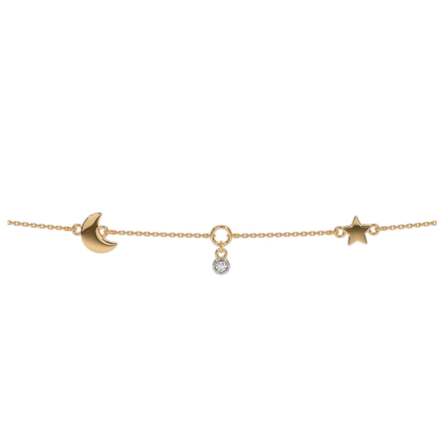 Moon Bling Charm 925 Sterling Silver Anklet By Kesardeep Impex For Women
